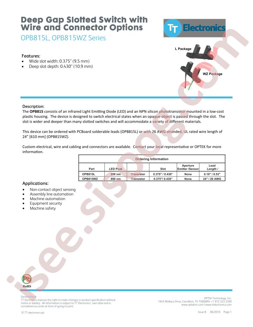 OPB815L