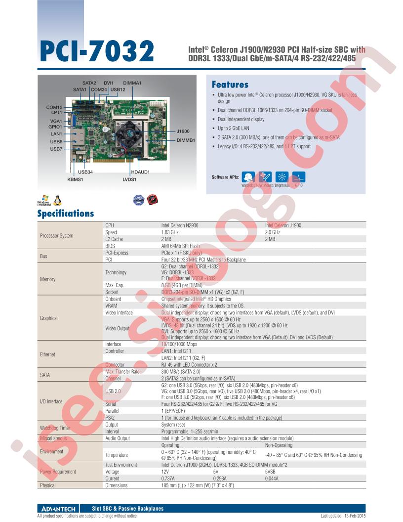 PCI-7032F-00A1E