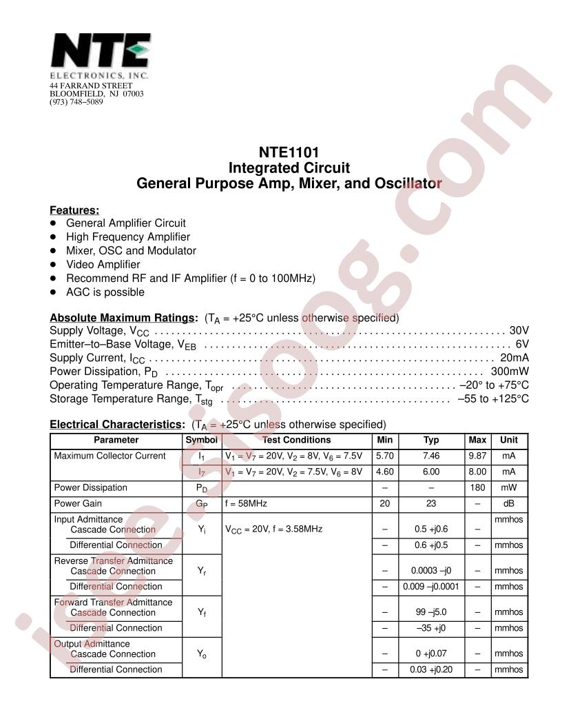 NTE1101