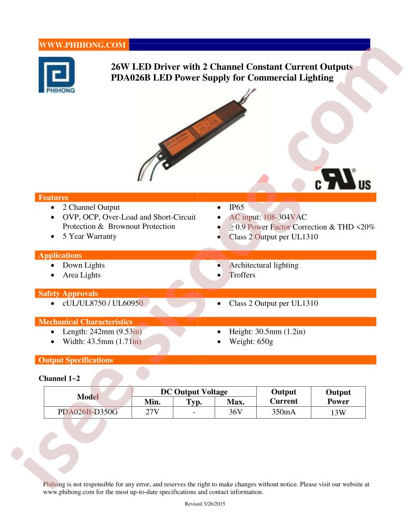 PDA026B-D350G
