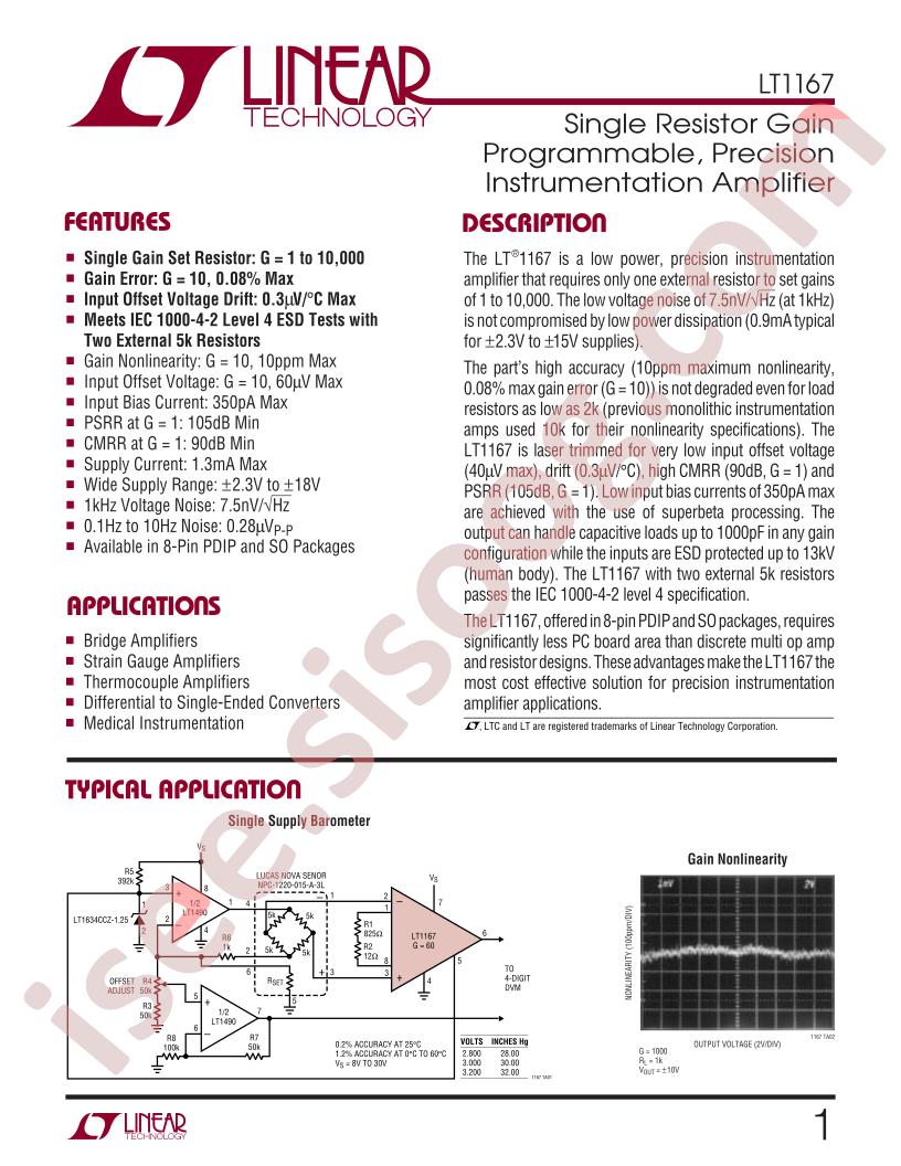 LT1167ACS8