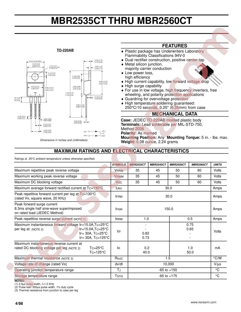 MBR2535CT