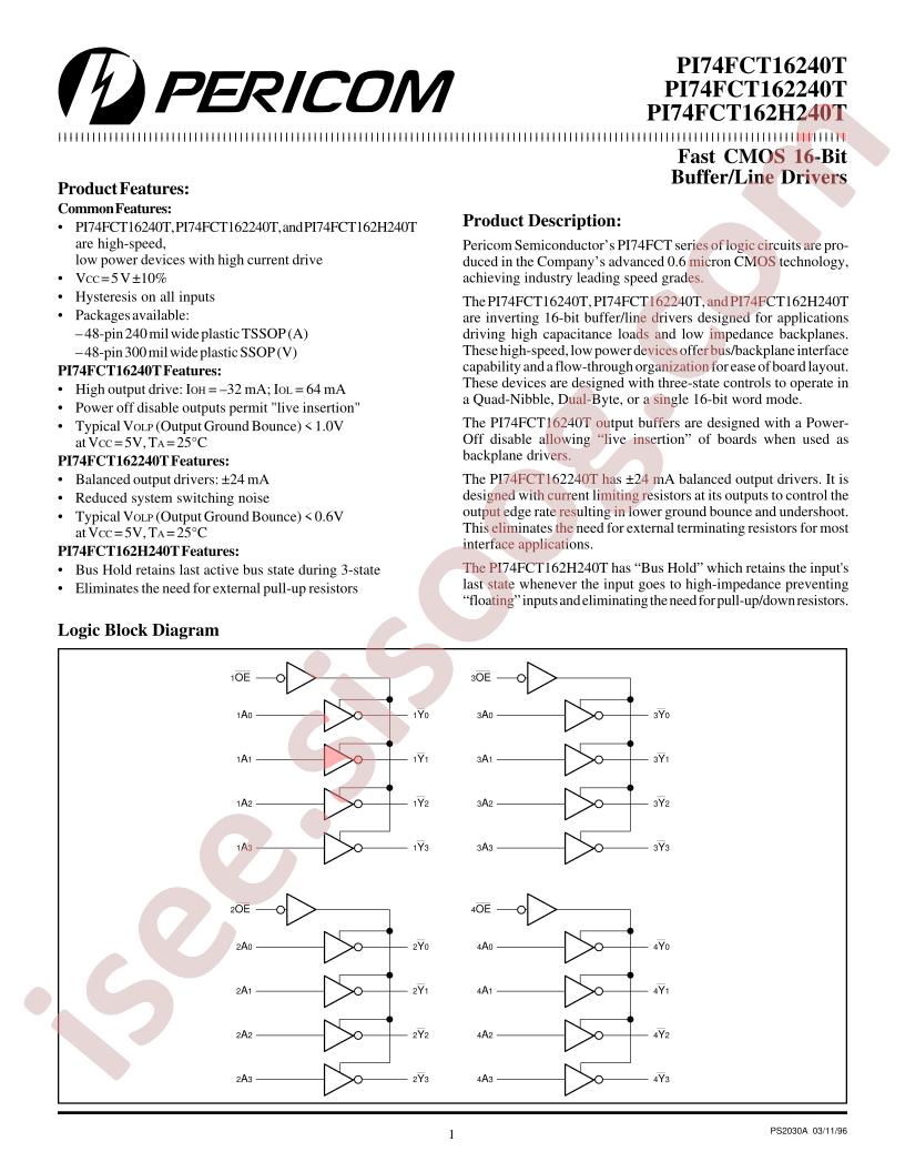 PI74FCT162240T