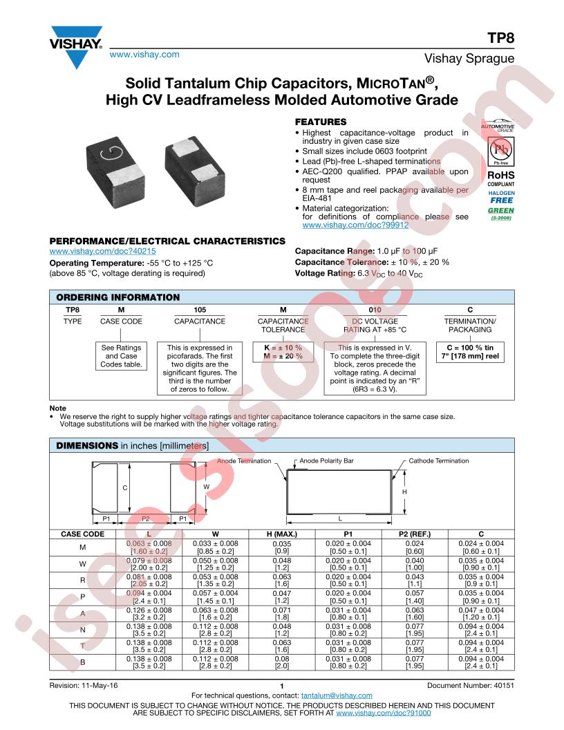 TP8M225M016C
