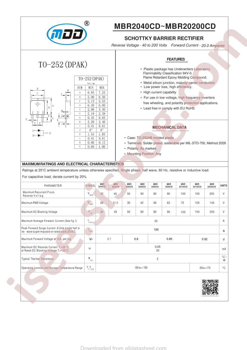 MBR2040CD