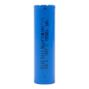 باتری لیتیوم یون 3.6v سایز 18650 2200mAh سرتخت INR صبا