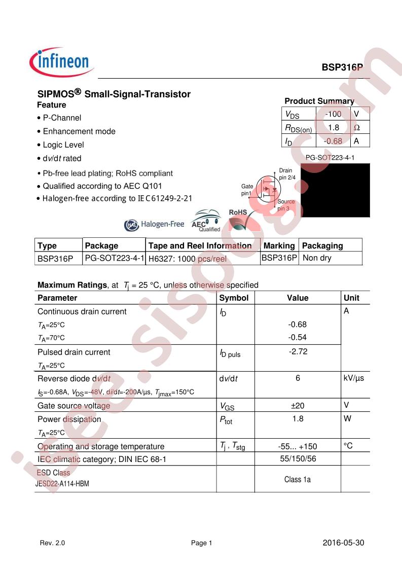 BSP316P