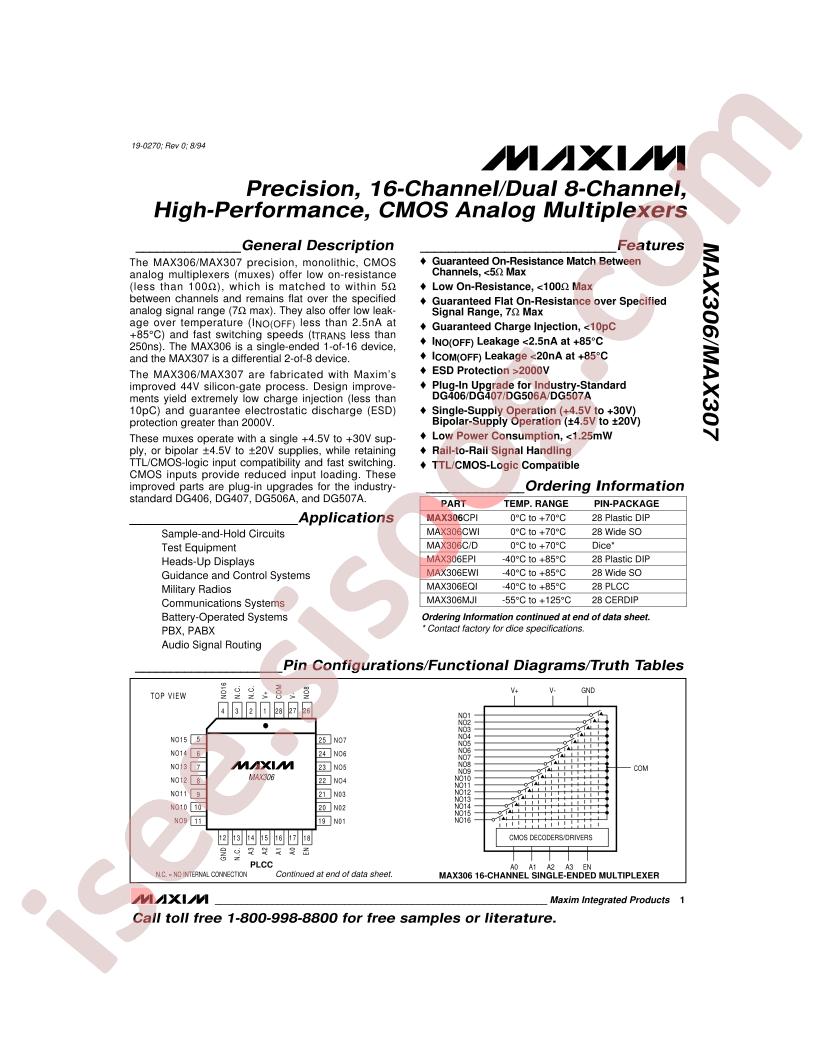 MAX307EPI