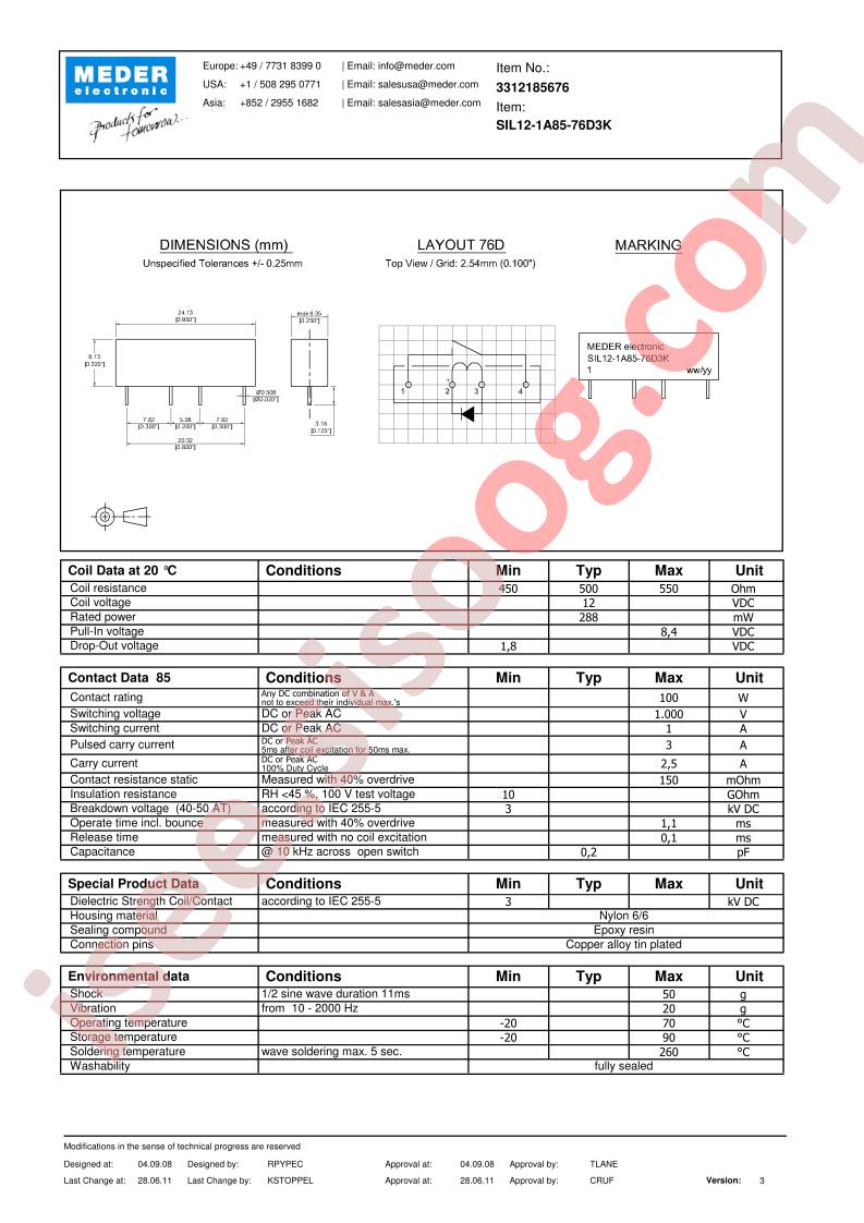 SIL12-1A85-76D3K