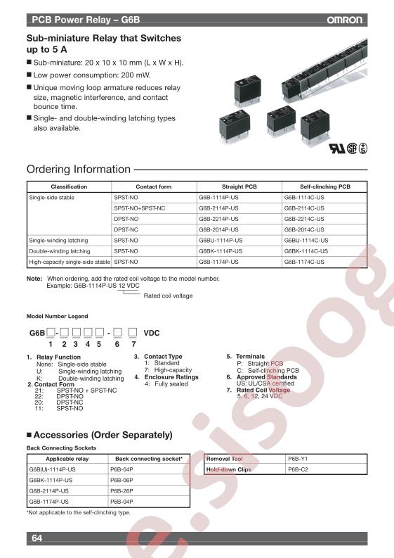 G6B-1174CUS24VDC