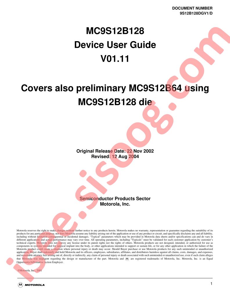MC9S12B128