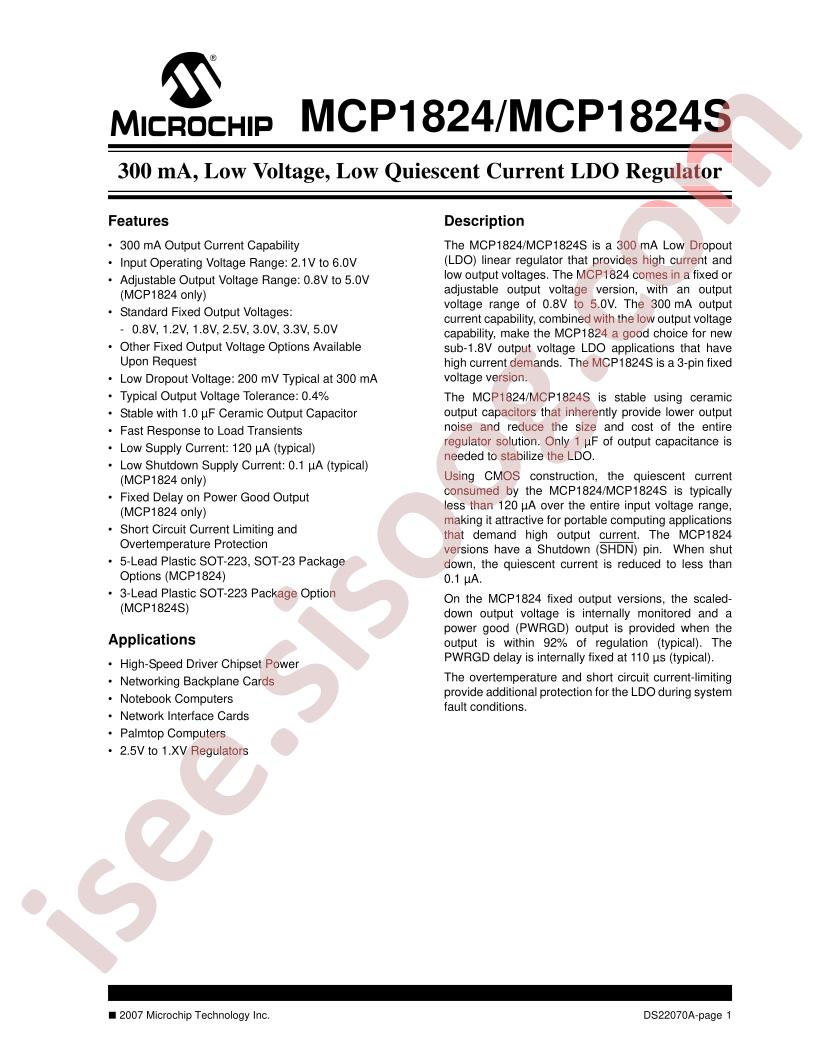 MCP1824T3002EDC