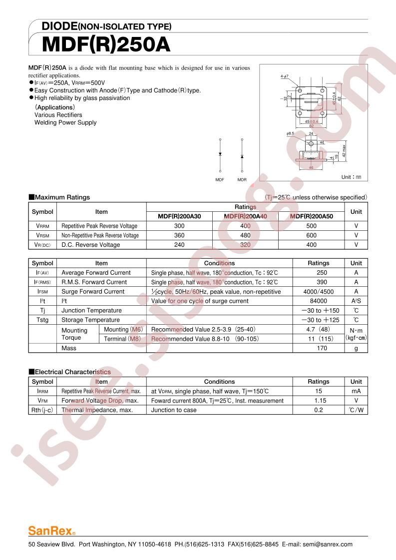 MDF250A50