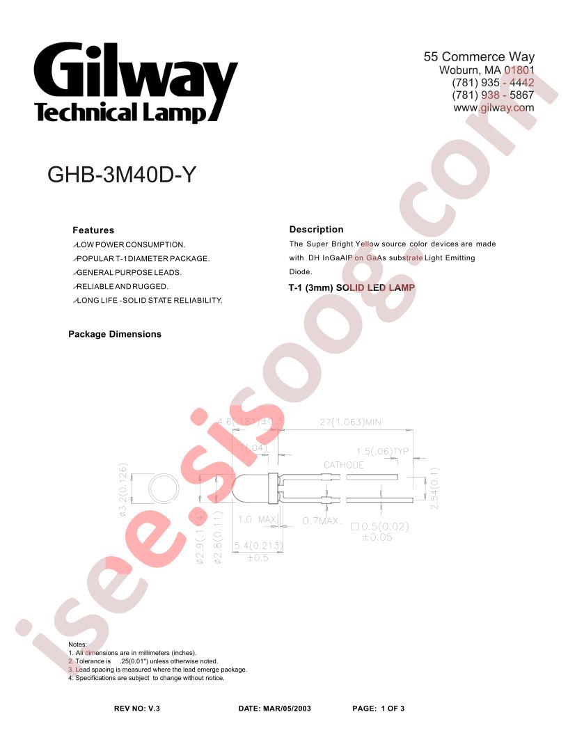 GHB-3M40D-Y