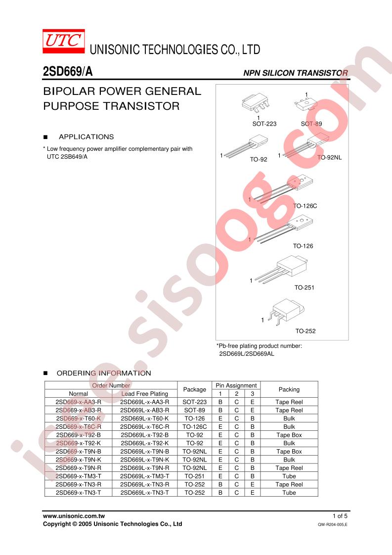 2SD669-B-T60-R