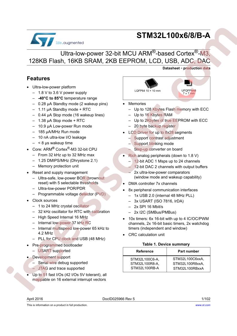 STM32L100X6