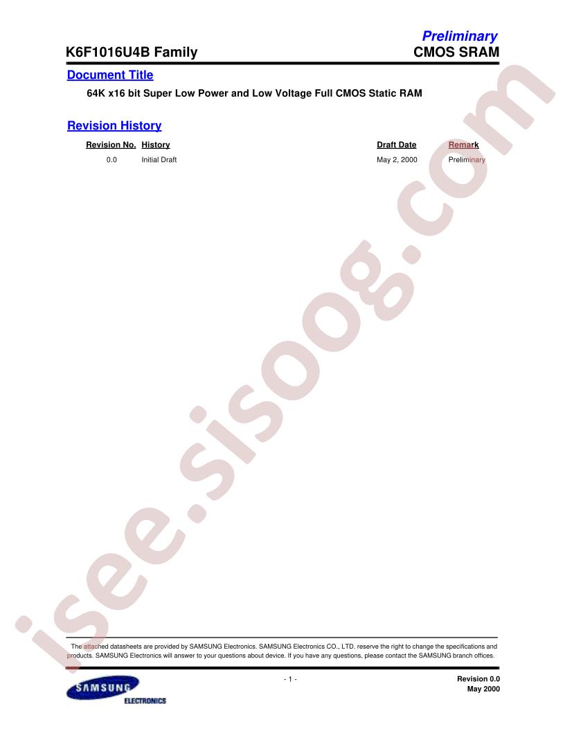 K6F1016U4B-F