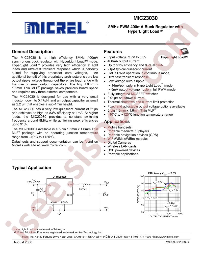 MIC23030-AYMT