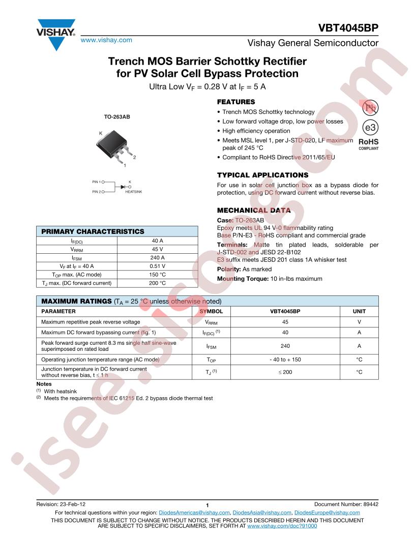 VBT4045BP