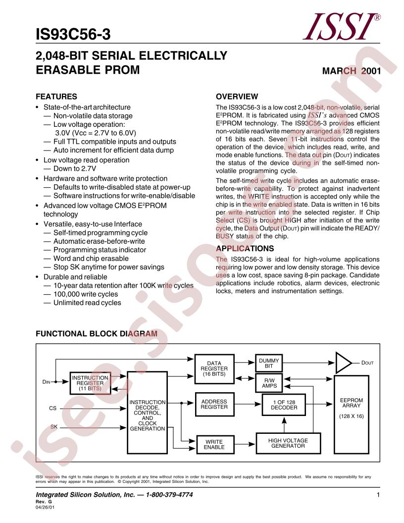 IS93C56-3GI