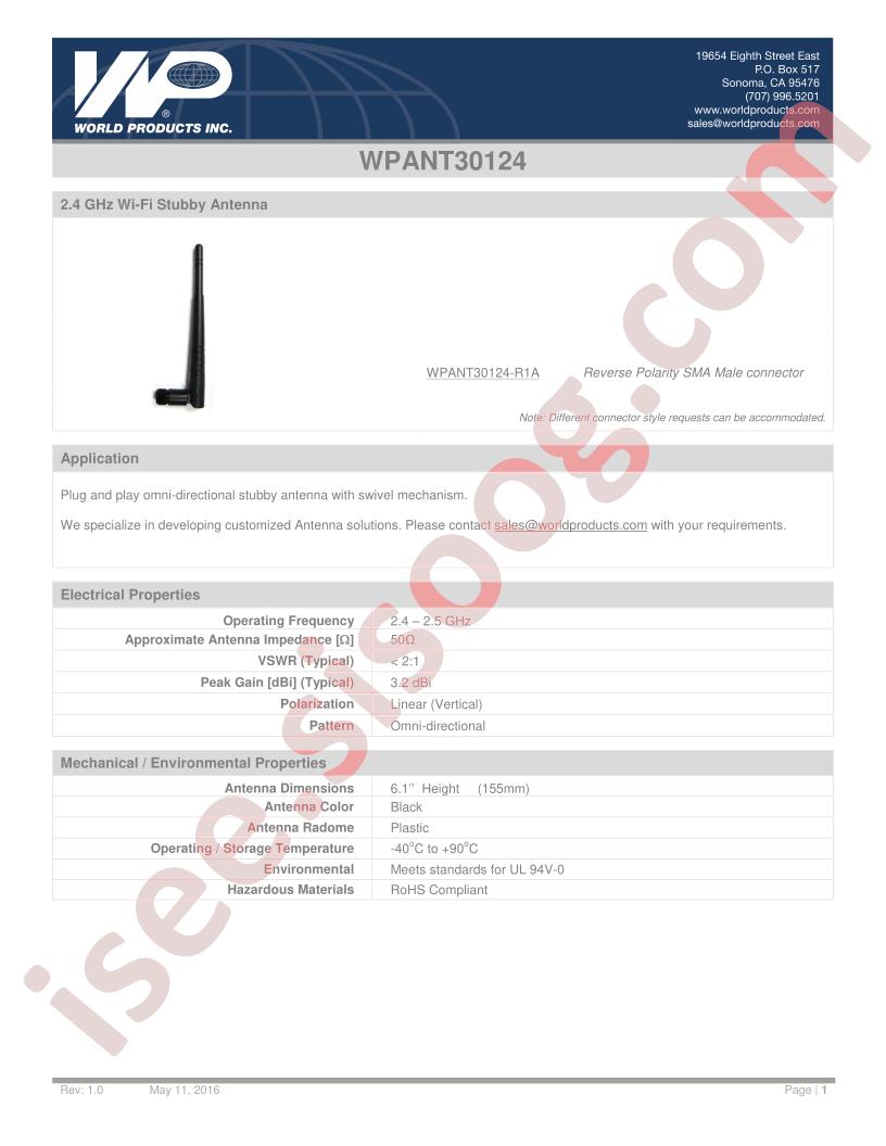 WPANT30124