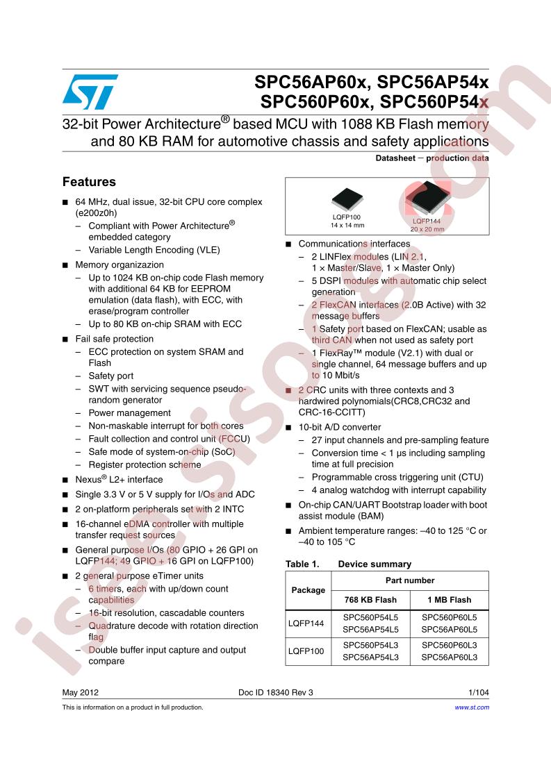 SPC560P60L3