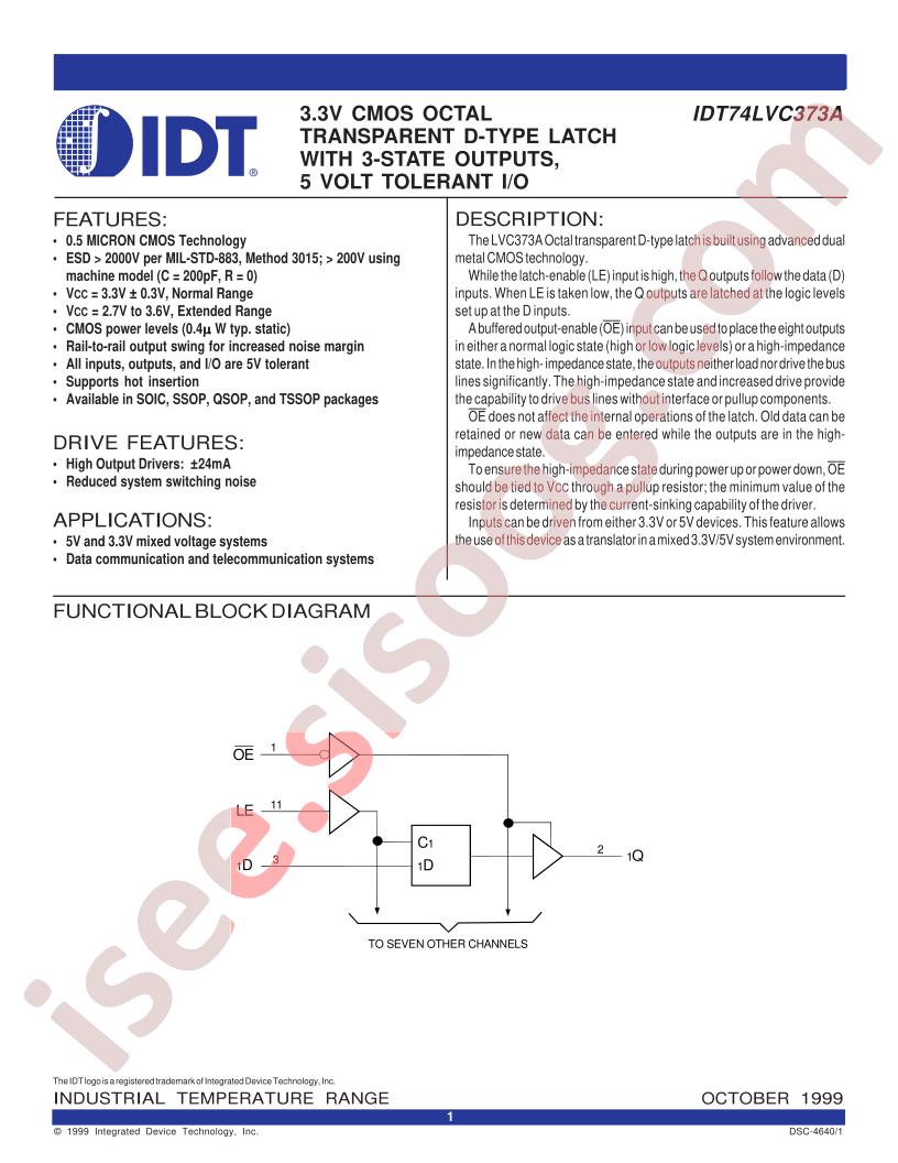 IDT74LVC373APG