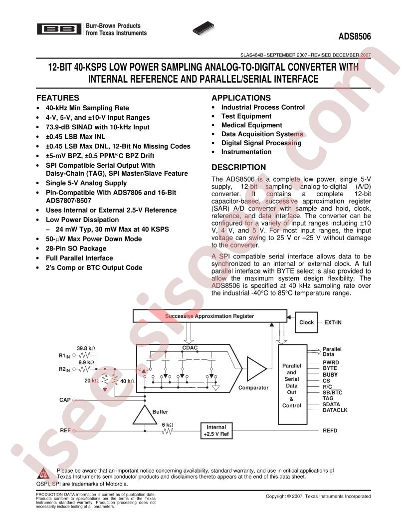 ADS8506IBDWR