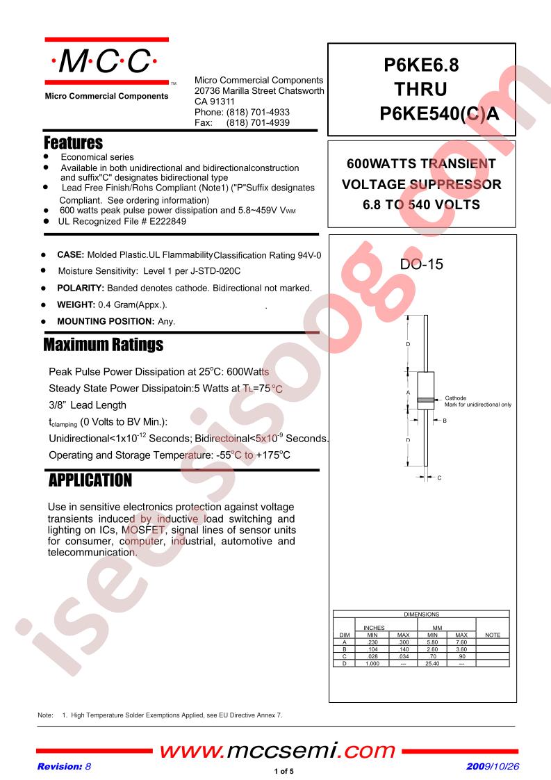 P6KE300A-AP