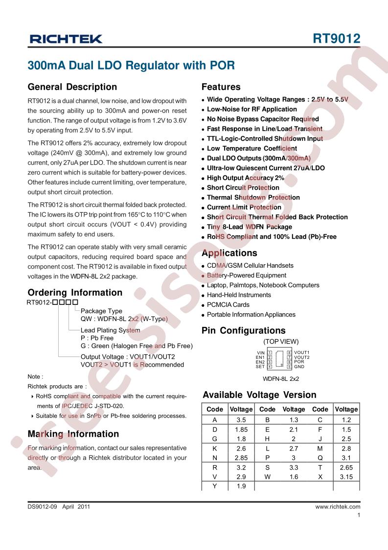 RT9012-GSPQV
