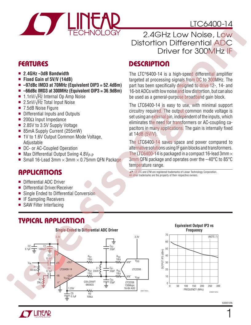 LTC6400IUD-8