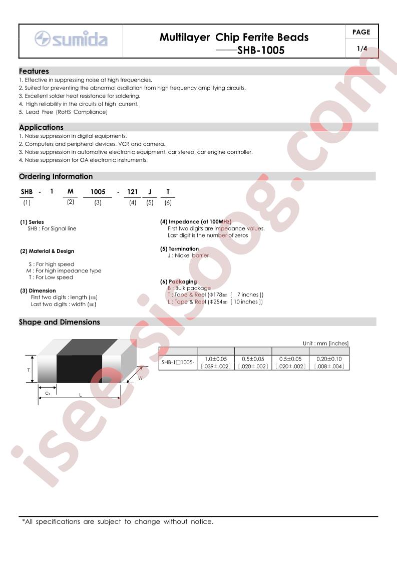 SHB-1T1005-100