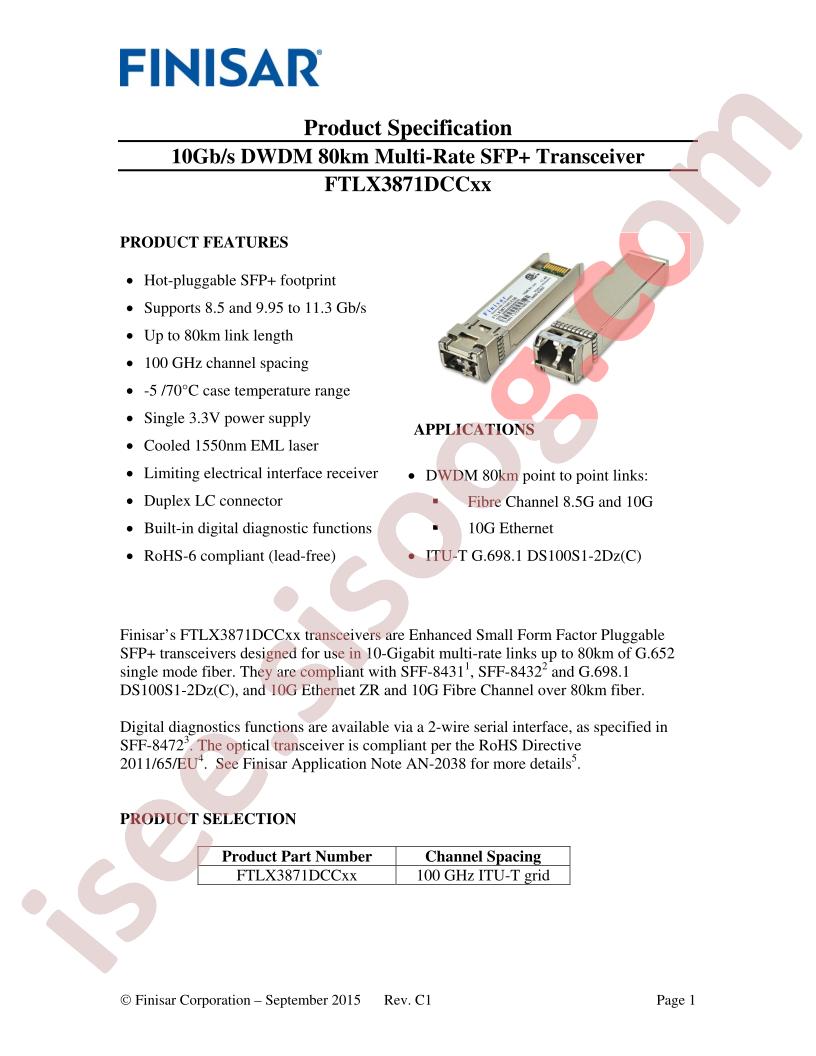 FTLX3871DCC21