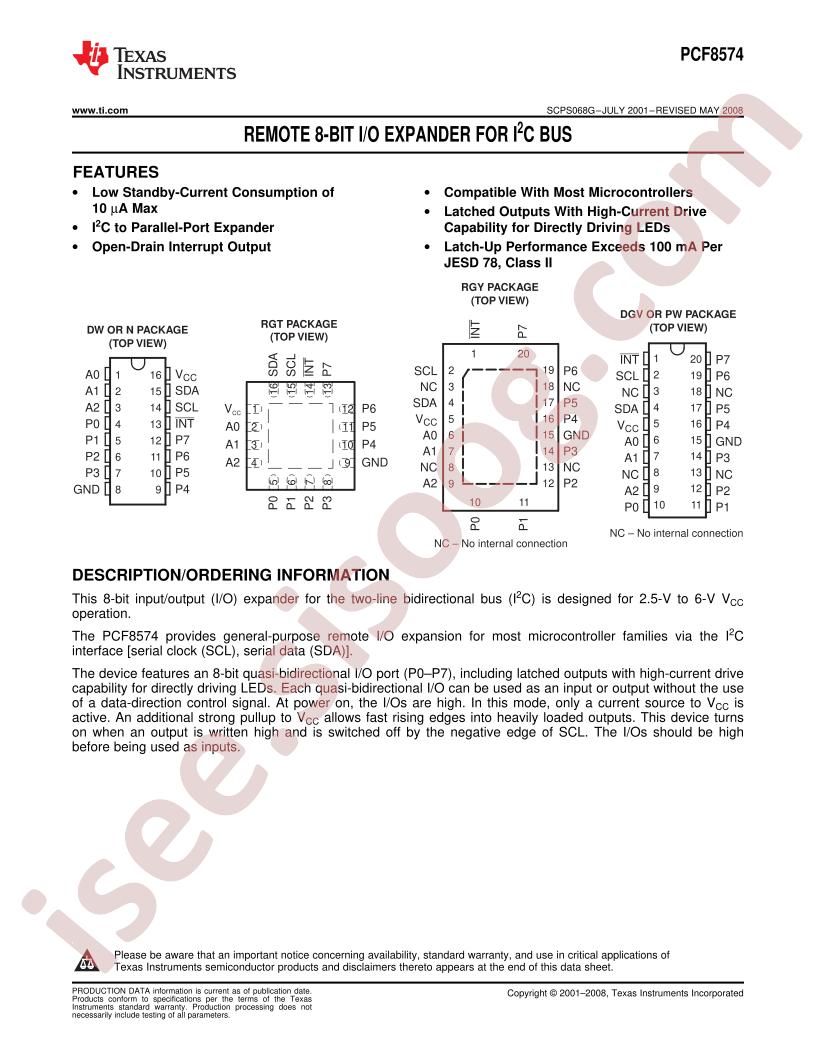 PCF8574PWE4