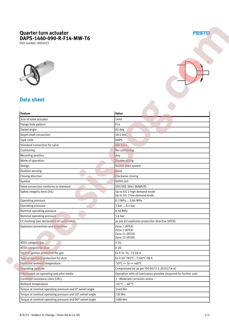 DAPS-1440-090-R-F14-MW-T6