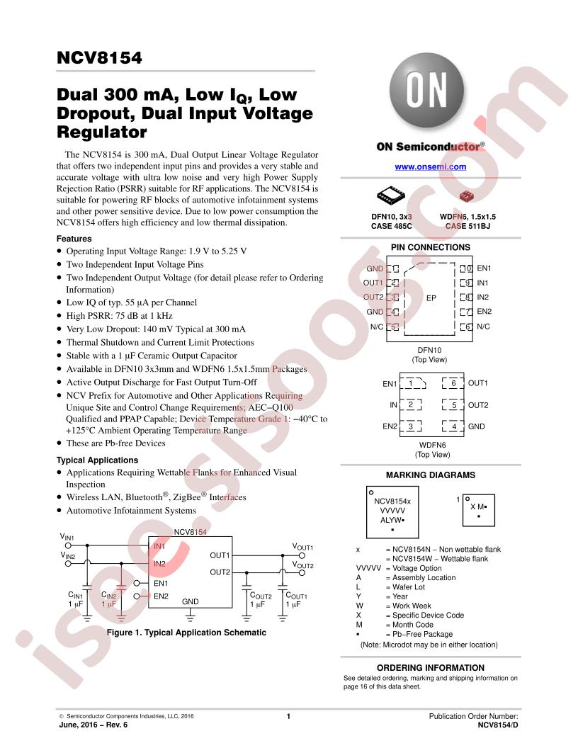 NCV8154MN330180TBG