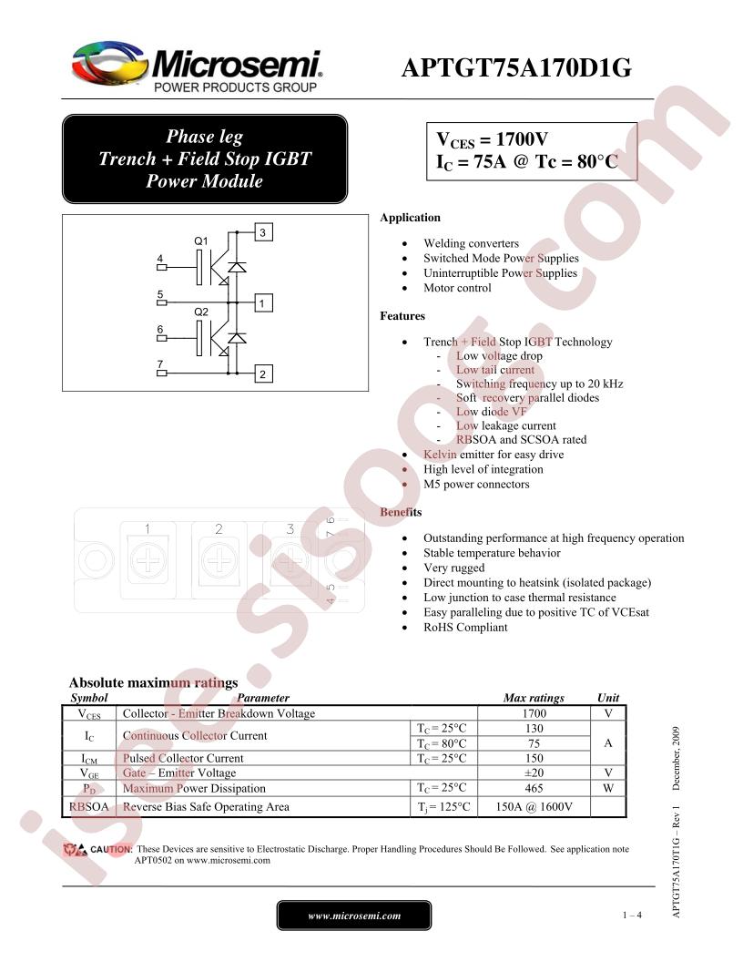 APTGT75A170D1G