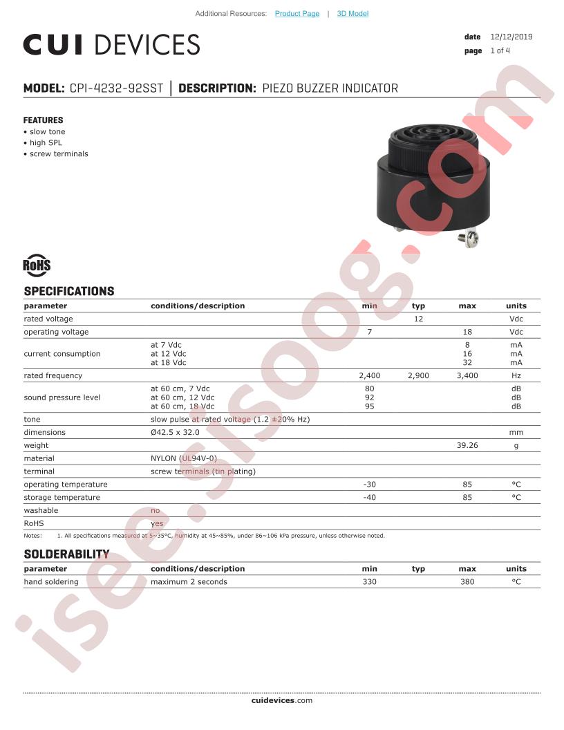 CPI-4232-92SST