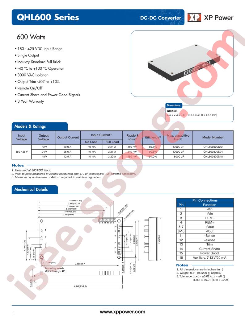 QHL600300S12