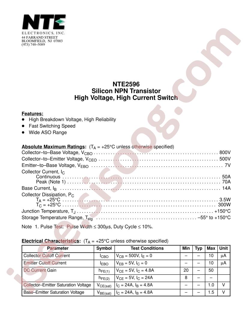 NTE2596