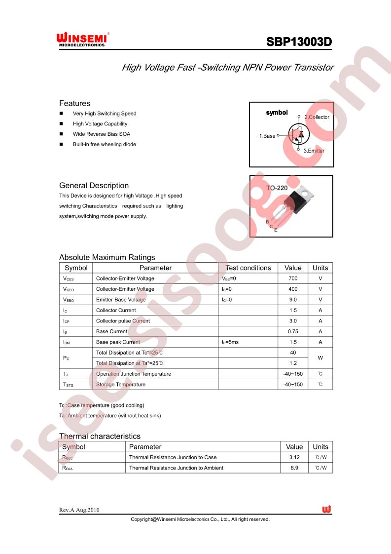 SBP13003D