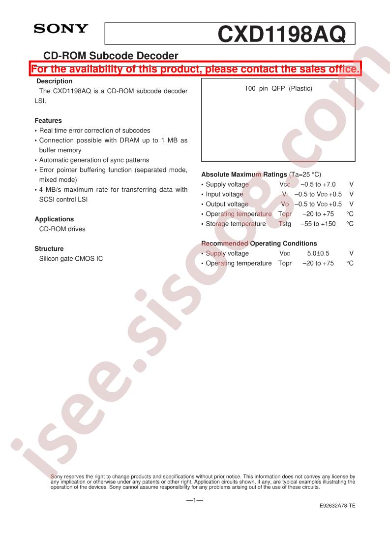 CXD1198AQ