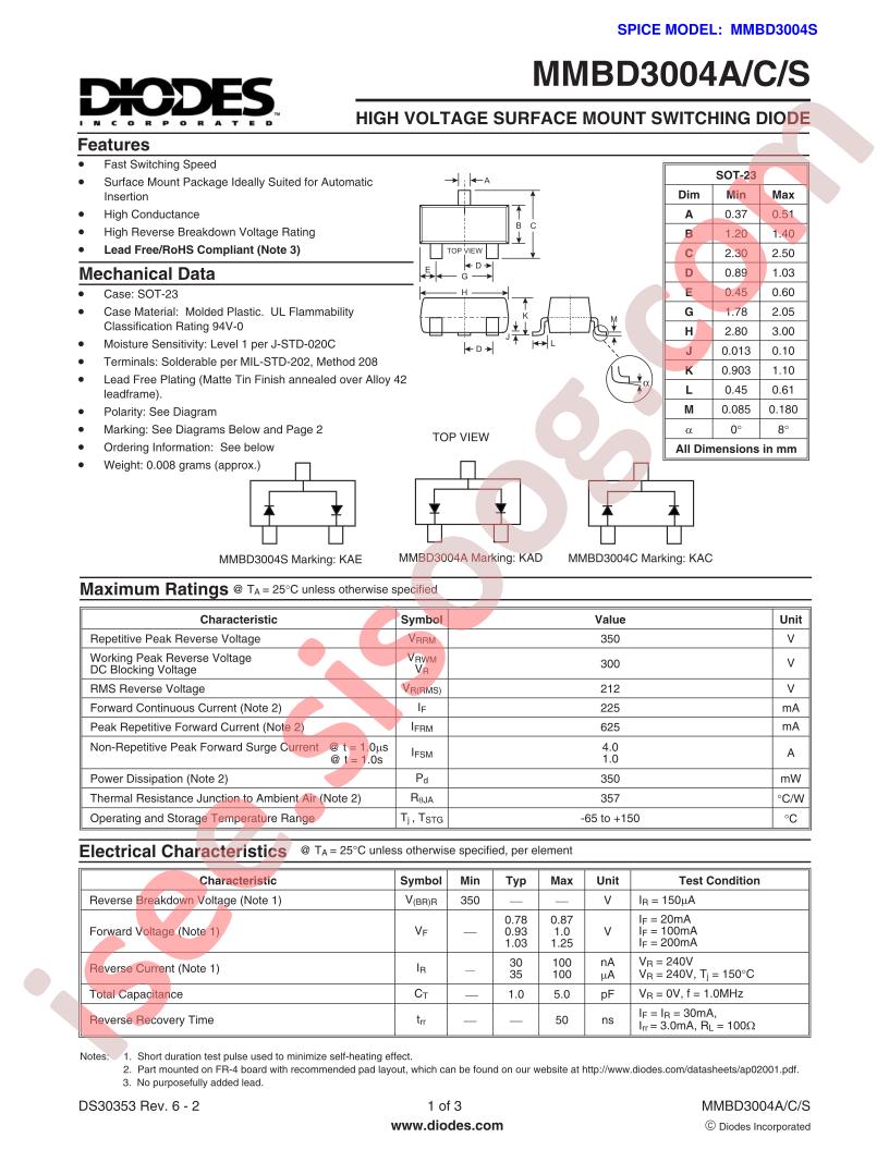 MMBD3004S