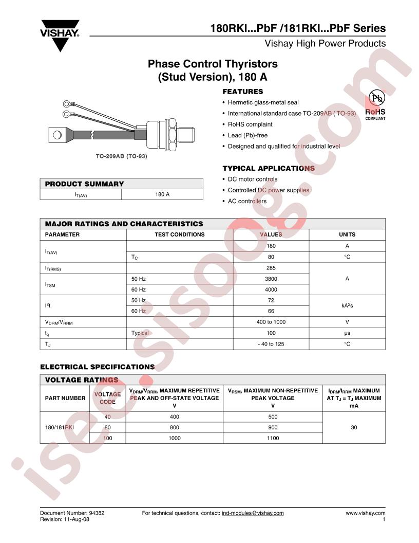180RKI40PBF
