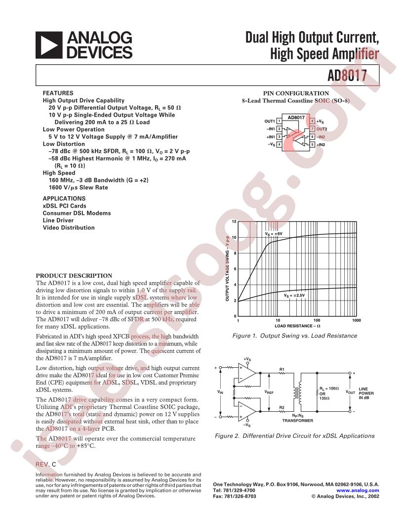 AD8017AR