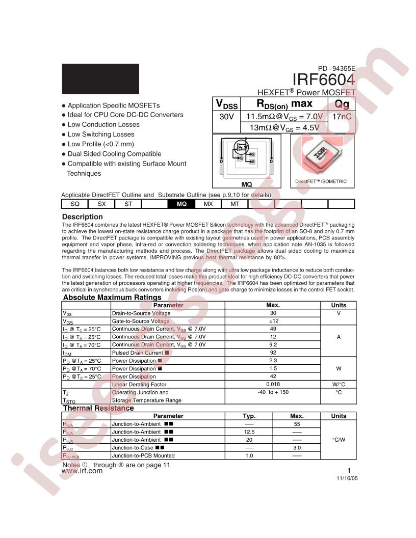 IRF6604TR1