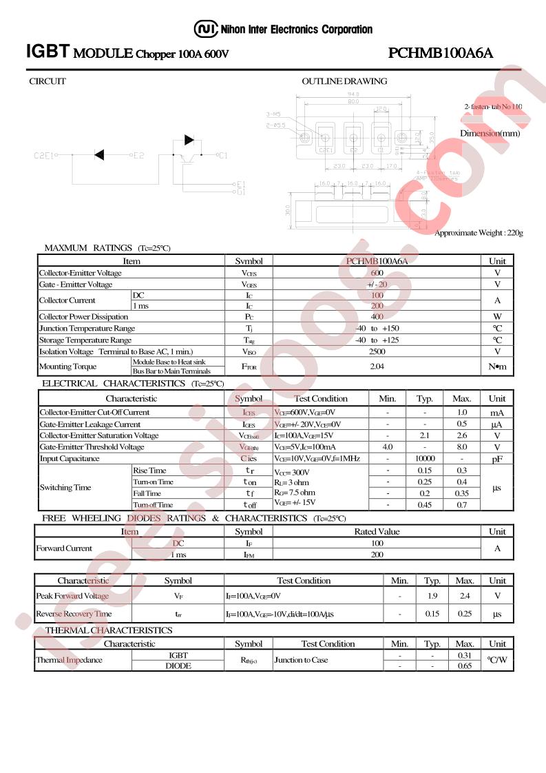 PCHMB100A6A