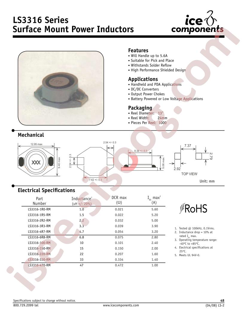 LS3316-150-RM