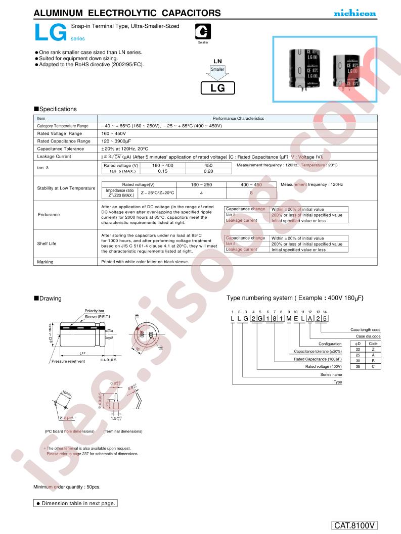 LLG2C122MELB25