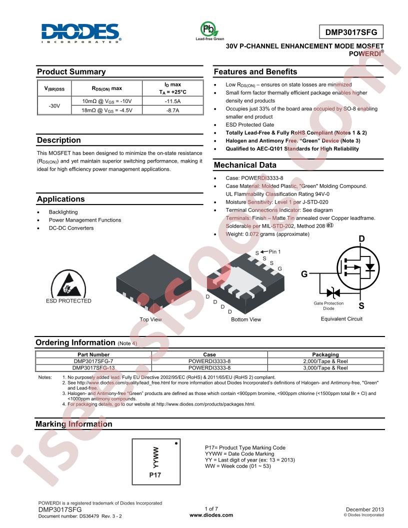 DMP3017SFG